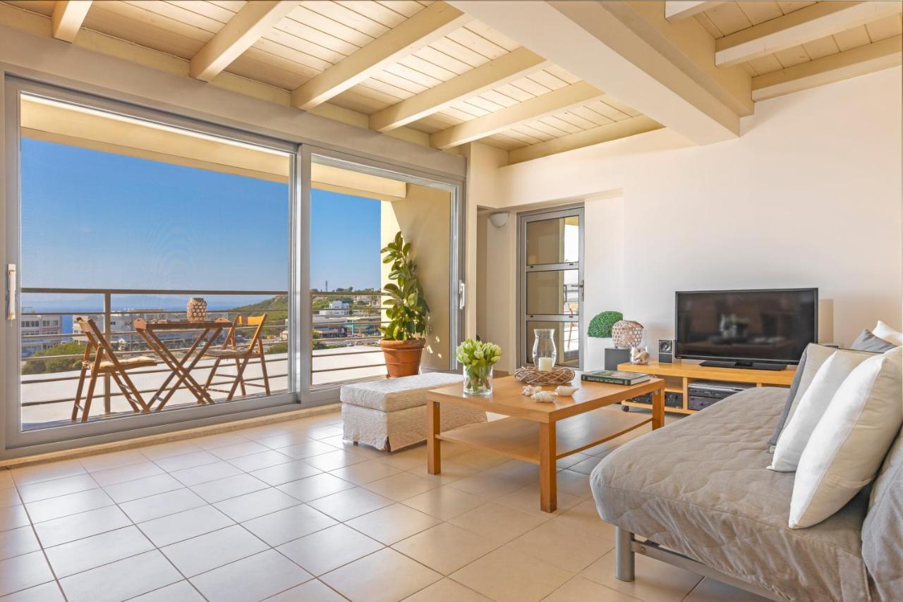 Sunny Penthouse,Modern Amenities+Aegean View Appartement Rhodes City Buitenkant foto