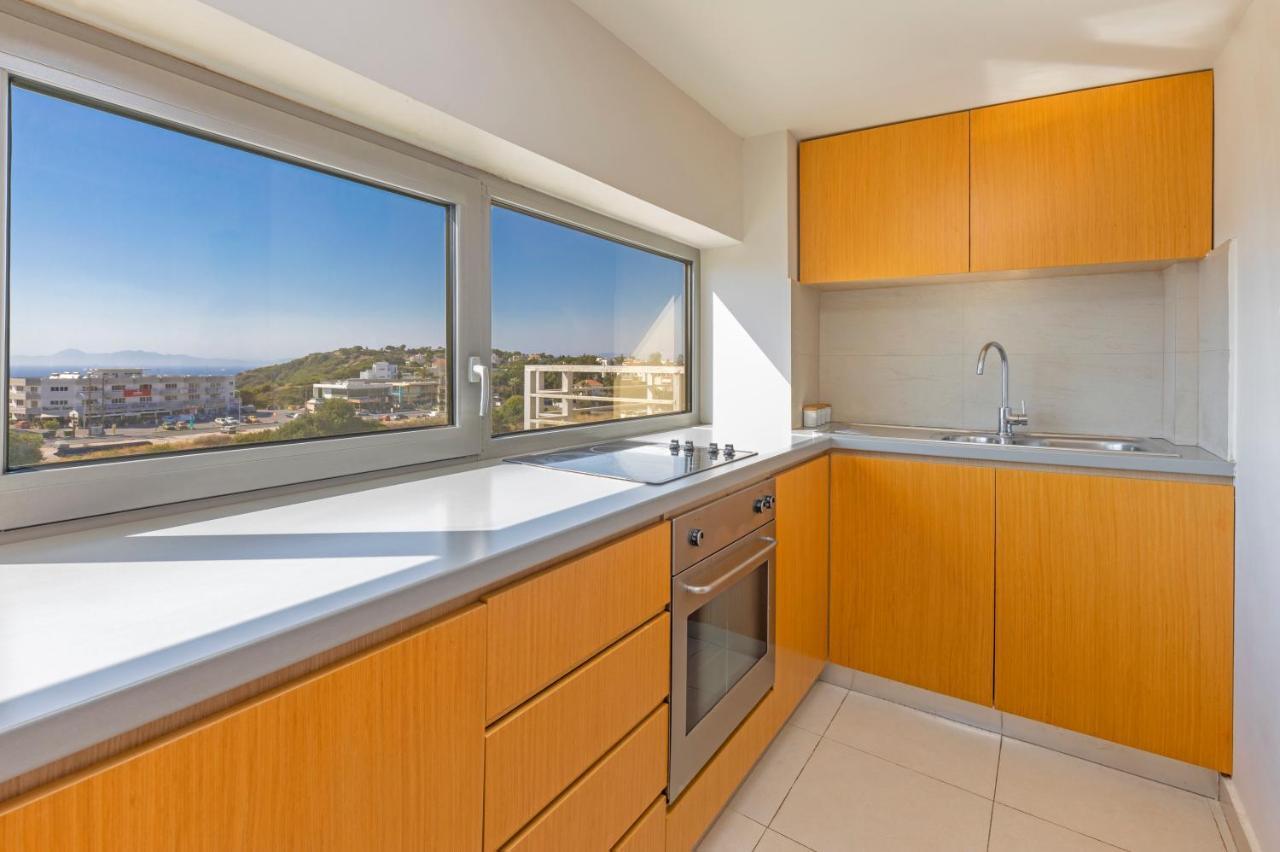 Sunny Penthouse,Modern Amenities+Aegean View Appartement Rhodes City Buitenkant foto